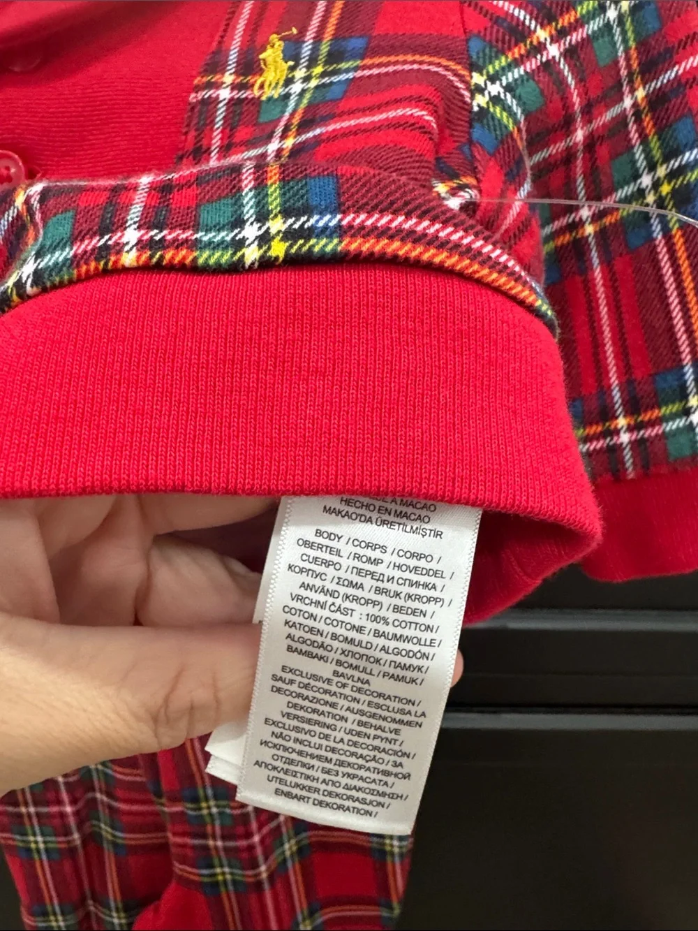 Ralph Lauren Christmas Set Size 3 Months 100% Cotton
